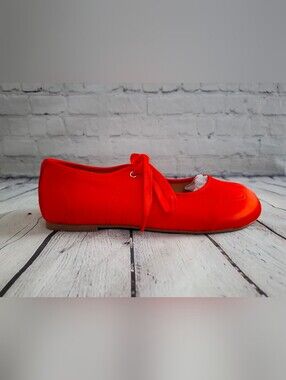 NIB MissHeel Red Split Toe Ballet Flats - 9